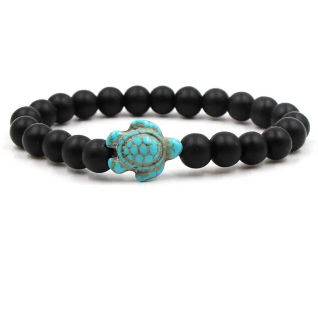 Turquoises Turtle Stone Bracelet Charm Beads Yoga Bracelets