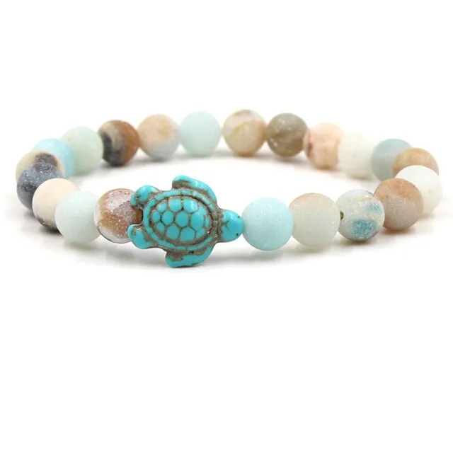 Turquoises Turtle Stone Bracelet Charm Beads Yoga Bracelets