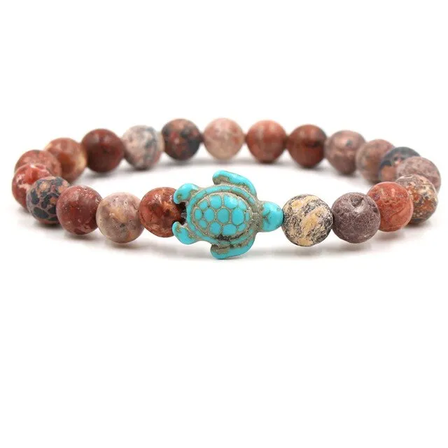 Turquoises Turtle Stone Bracelet Charm Beads Yoga Bracelets