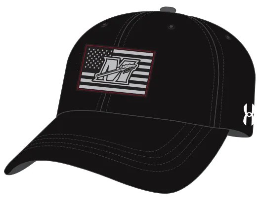 UA Adjustable Warrior Flag Black Baseball Cap