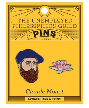 Unemployed Philosophers Guild - Monet and Water Lily Pin Set