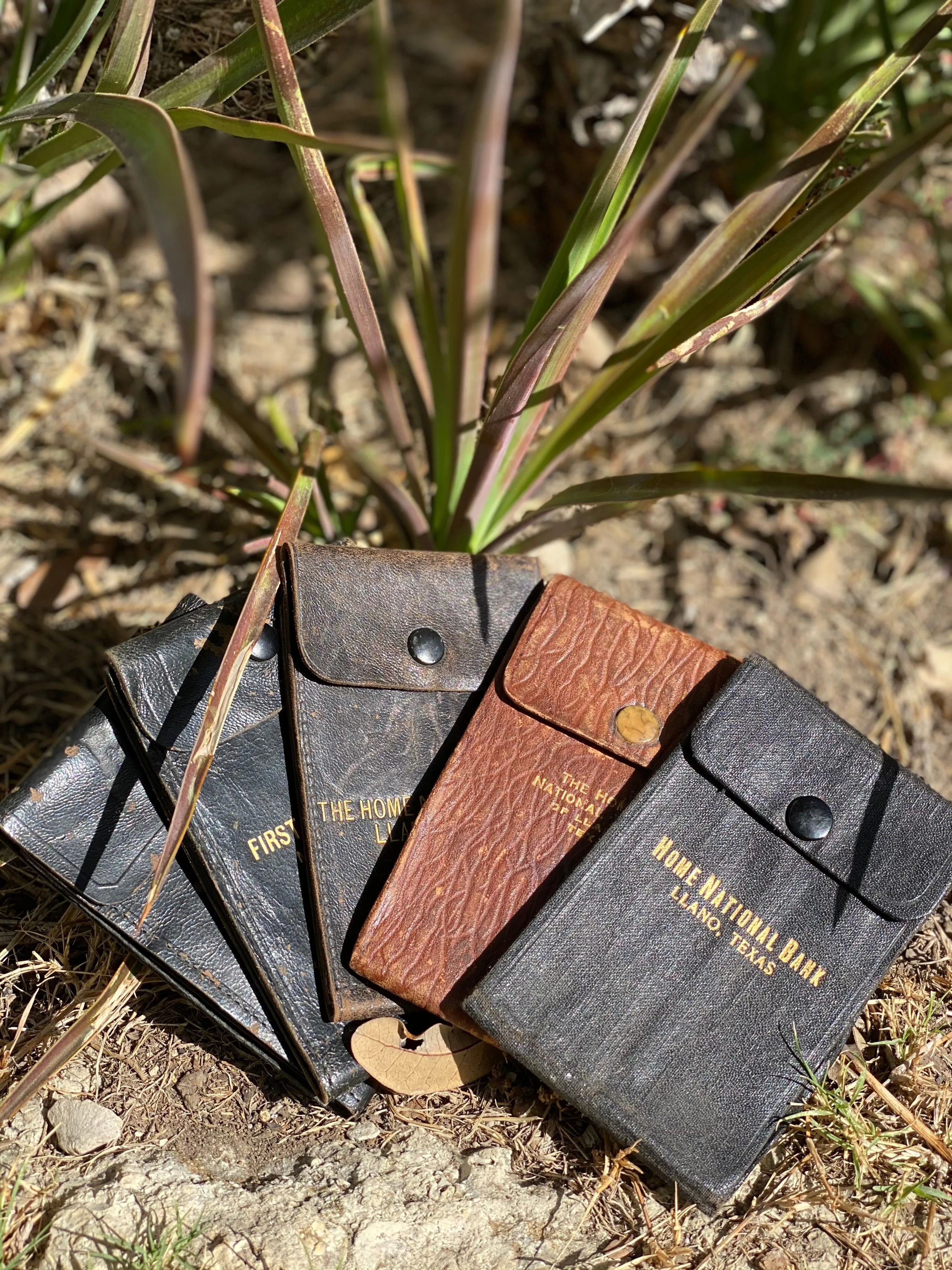 Vintage Texas Bank Wallets