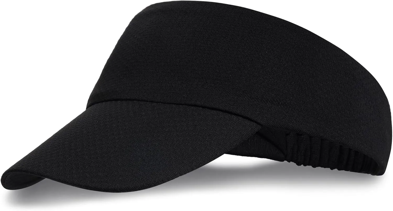Women Men Visors Athletic Sport Sun Visor Hats Tennis Golf Baseball Visor Cap UV Protection Hat for Beach Pool Running