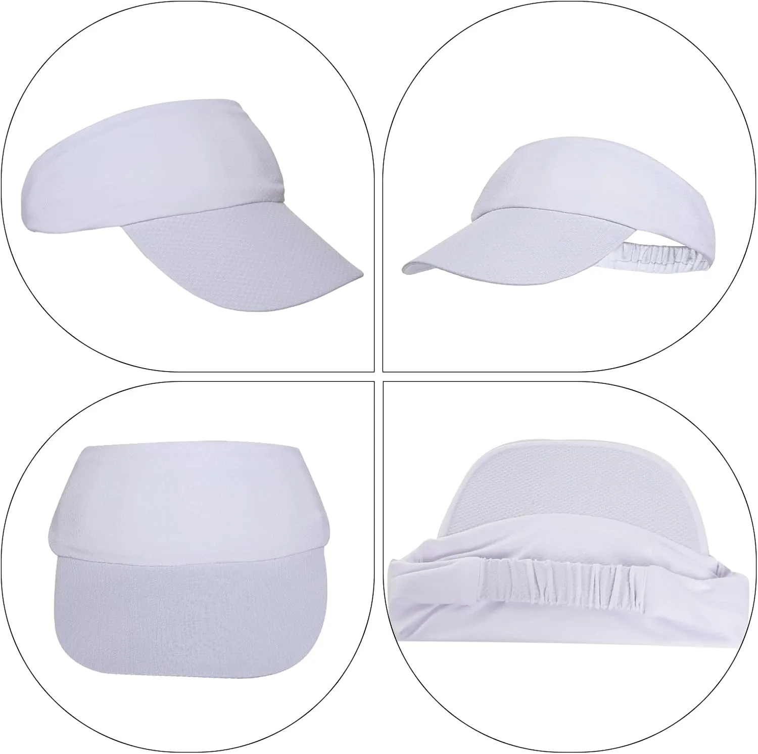Women Men Visors Athletic Sport Sun Visor Hats Tennis Golf Baseball Visor Cap UV Protection Hat for Beach Pool Running