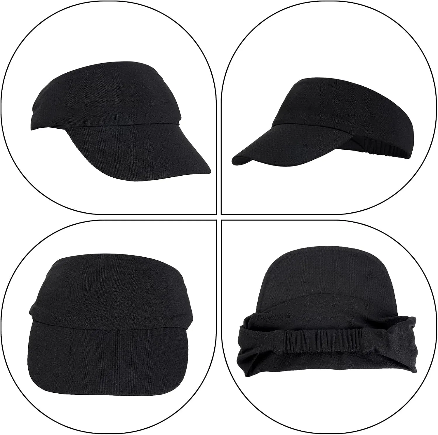 Women Men Visors Athletic Sport Sun Visor Hats Tennis Golf Baseball Visor Cap UV Protection Hat for Beach Pool Running